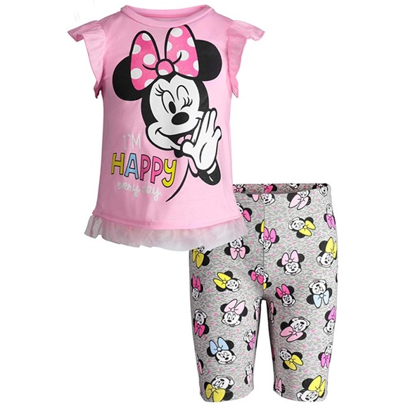 Disney Other - 🎁Minnie Mouse 2 Pc. Toddler Girls Bike Short Set
